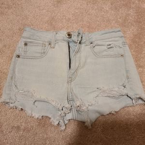American Eagle Shorts Size 2 Light Wash Denim
